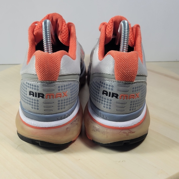 Nike Grey Orange Air Max 2009 Running Sneakers 354750-002 Women's Size 8.5 - Picture 4 of 14